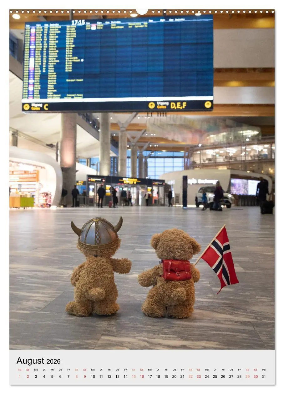 Bild: 9783516341164 | Travelling Teddy liebt es Bunt (Wandkalender 2026 DIN A2 hoch),...