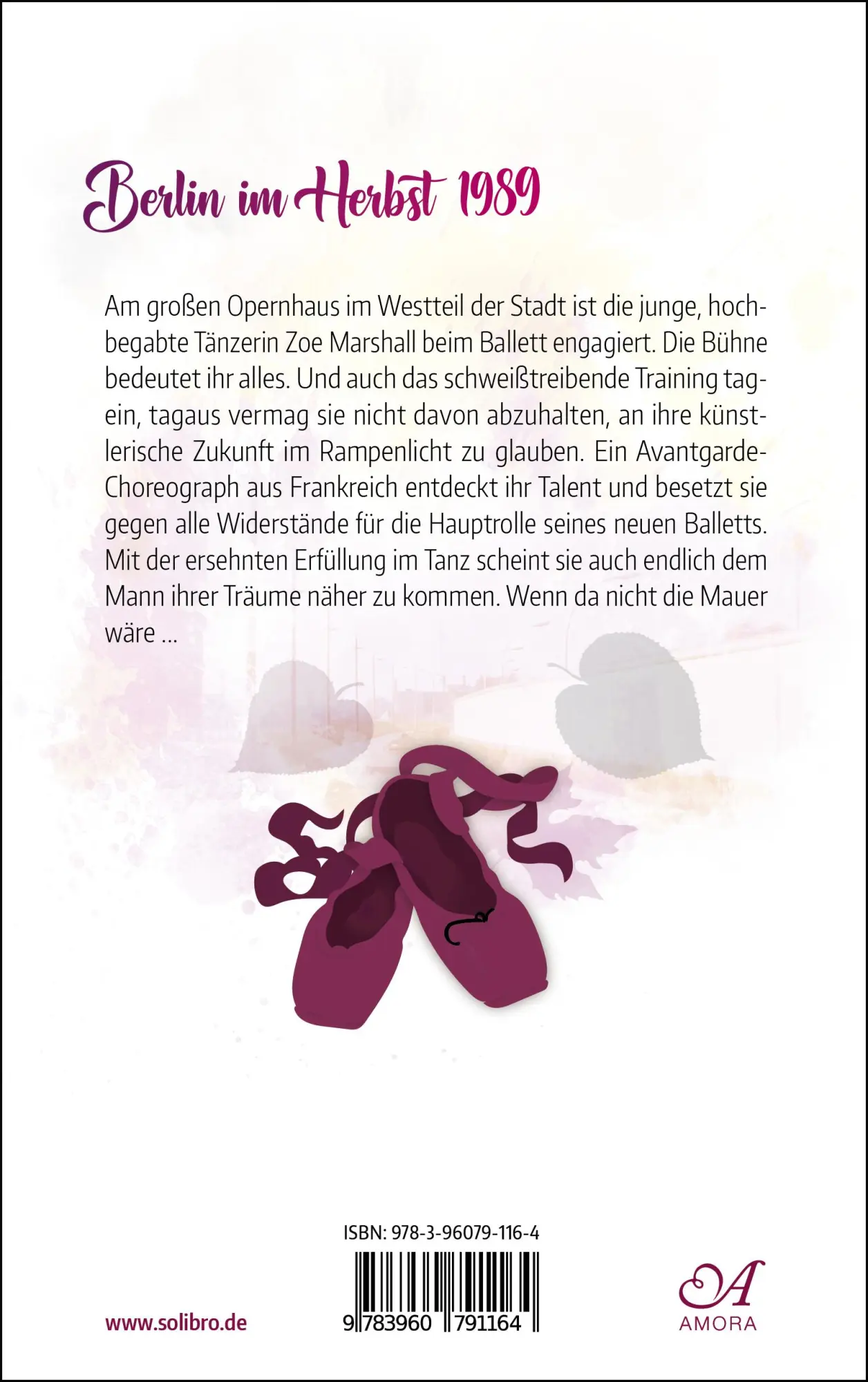 Rückseite: 9783960791164 | Zoe 1989 | Ein Ballettroman aus Berlin | Judith Frege | Taschenbuch