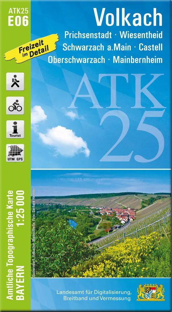 Cover: 9783987761164 | ATK25-E06 Volkach (Amtliche Topographische Karte 1:25000) | Deutsch