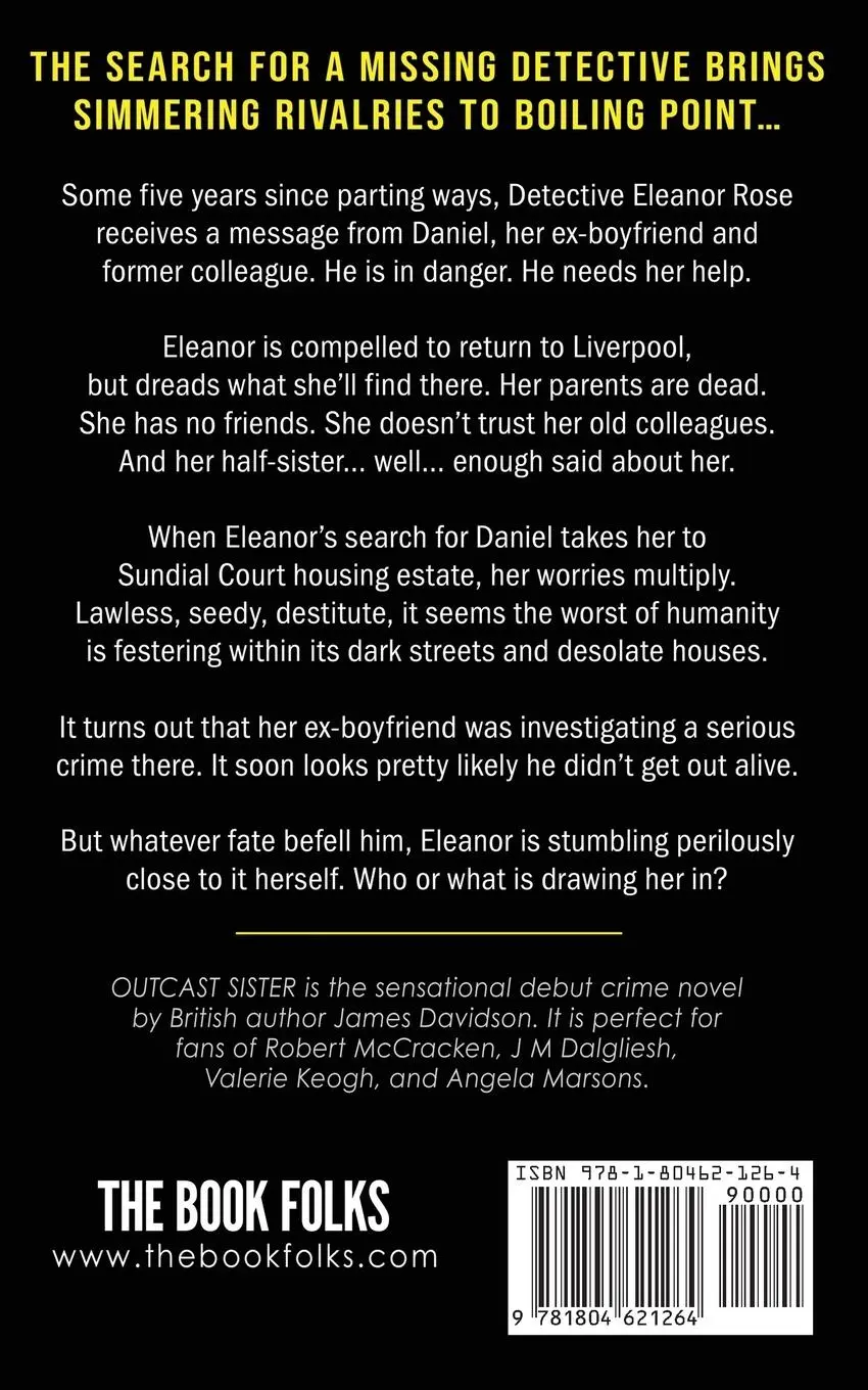 Rückseite: 9781804621264 | OUTCAST SISTER | Noir detective fiction with a psychological edge