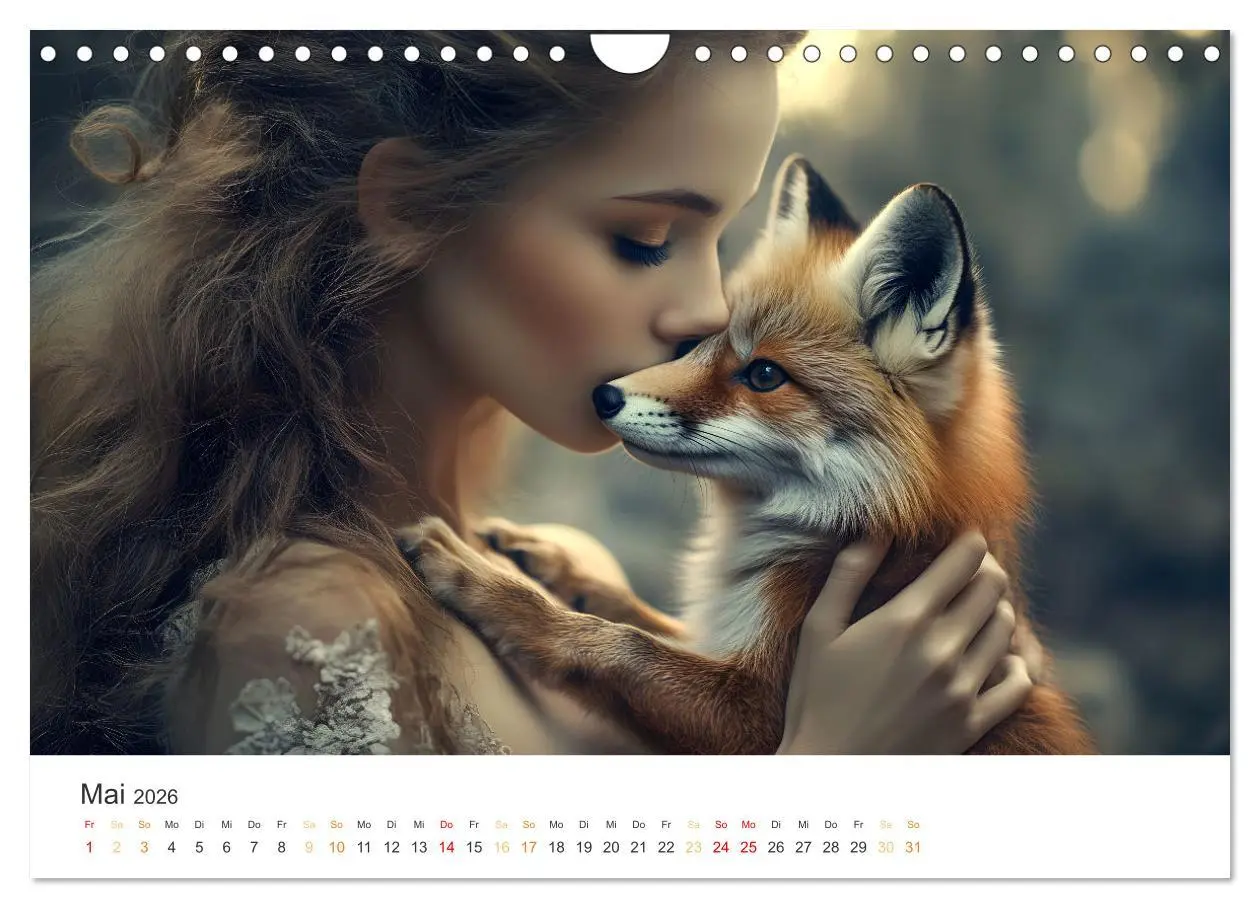 Bild: 9783457311264 | Magische Tierliebe (Wandkalender 2026 DIN A4 quer), CALVENDO...