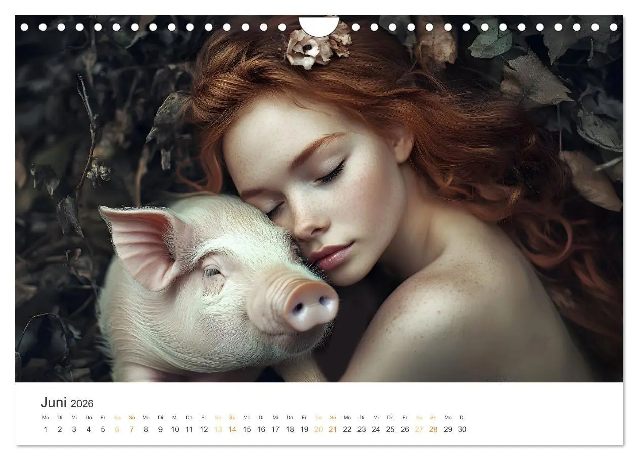 Bild: 9783457311264 | Magische Tierliebe (Wandkalender 2026 DIN A4 quer), CALVENDO...