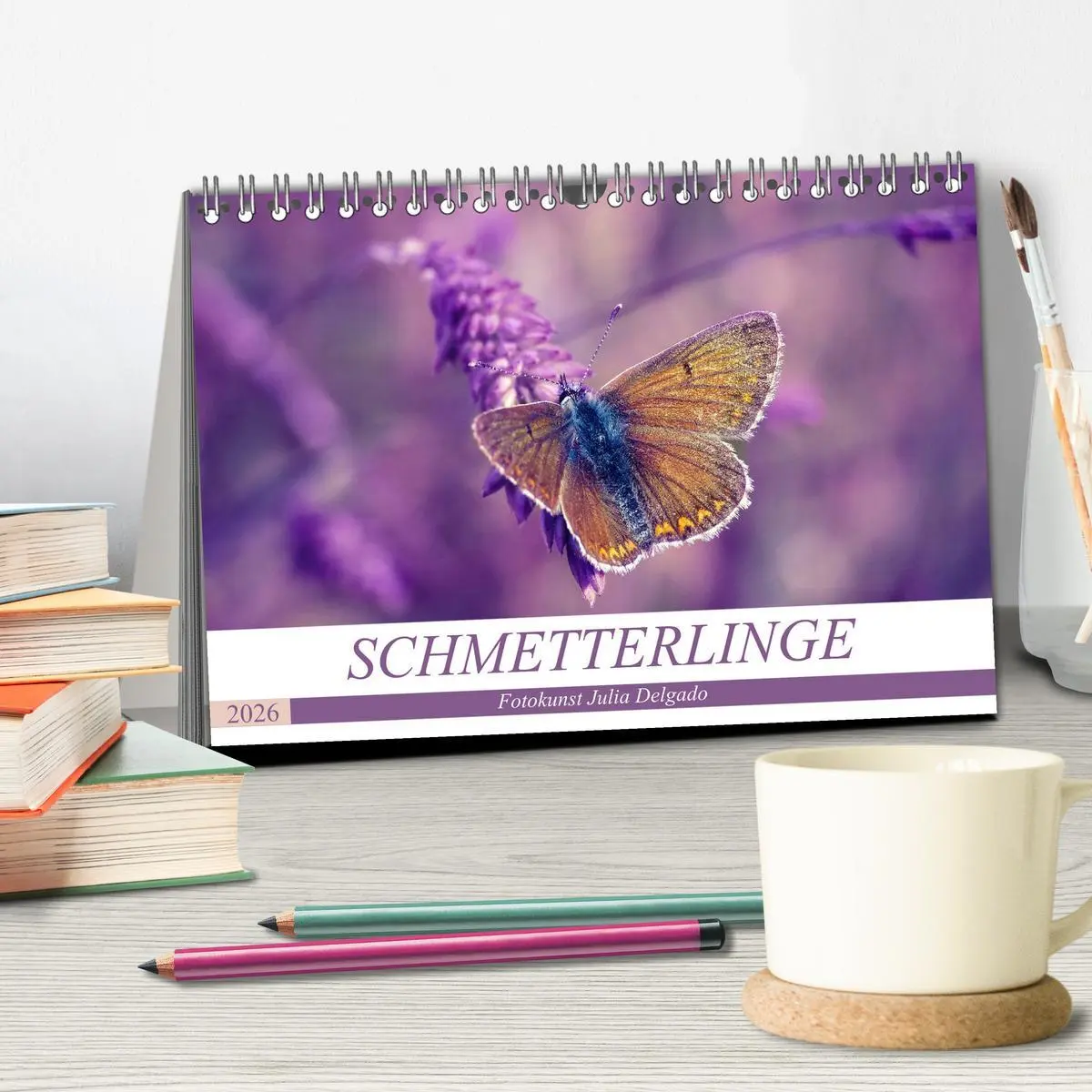 Bild: 9783457931264 | Schmetterlinge im Fokus (Tischkalender 2026 DIN A5 quer), CALVENDO...