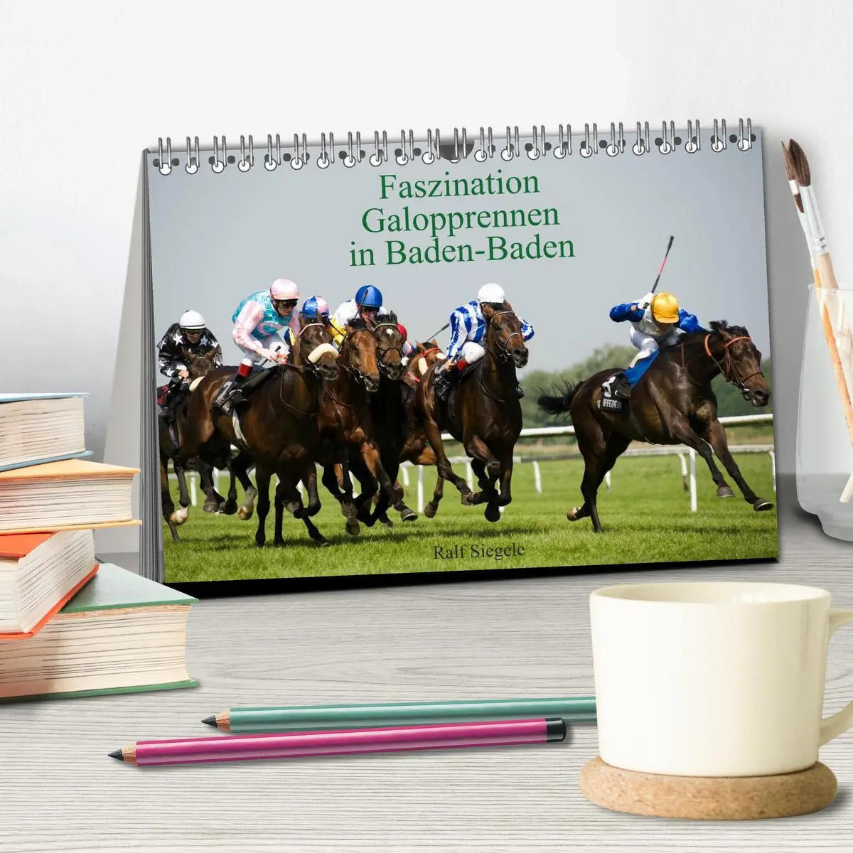 Bild: 9783516191264 | Faszination Galopprennen in Baden-Baden (Tischkalender 2026 DIN A5...