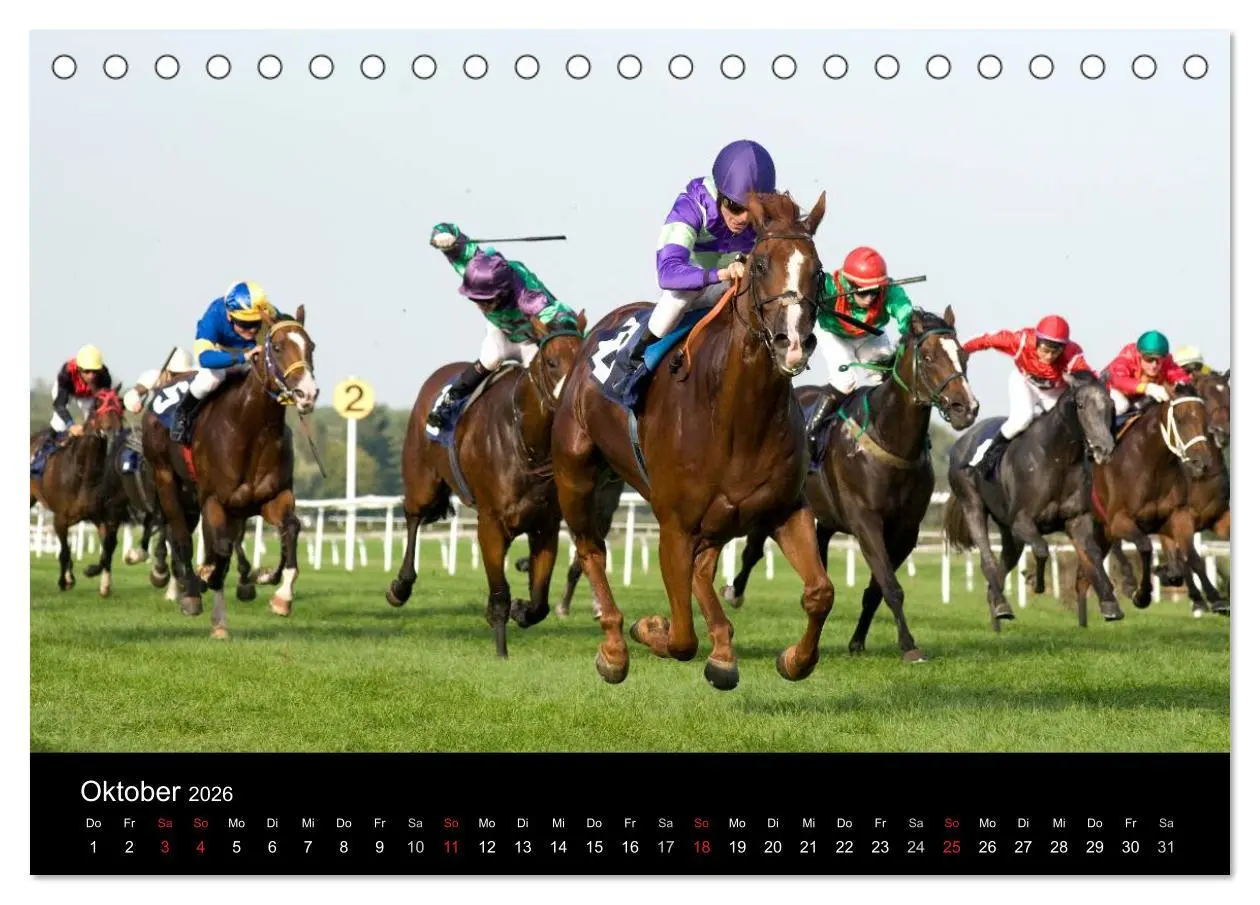 Bild: 9783516191264 | Faszination Galopprennen in Baden-Baden (Tischkalender 2026 DIN A5...