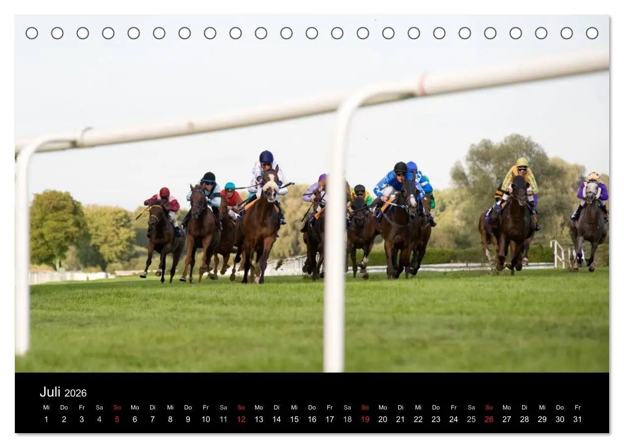 Bild: 9783516191264 | Faszination Galopprennen in Baden-Baden (Tischkalender 2026 DIN A5...