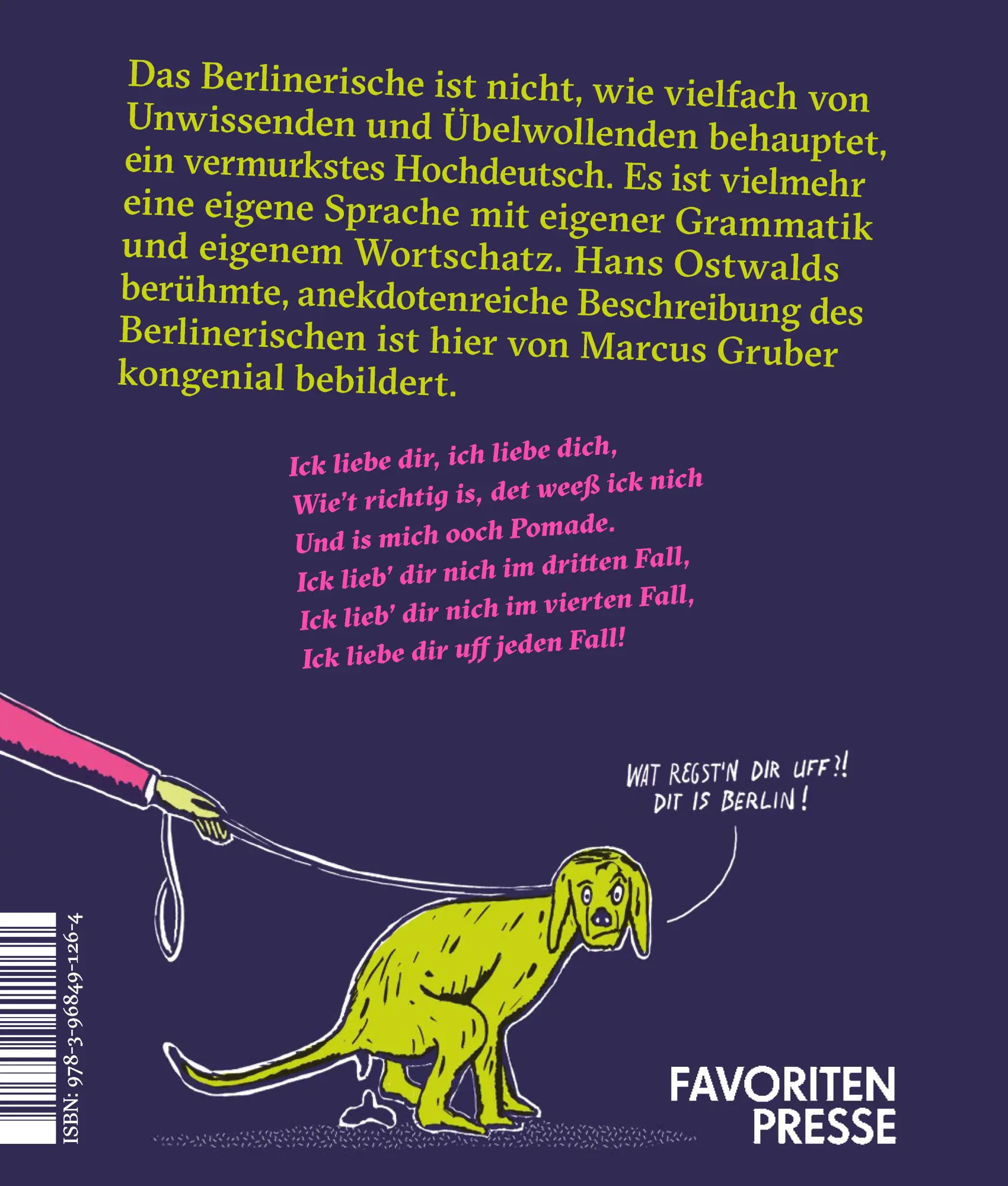 Rückseite: 9783968491264 | Kiek ma eena an! | So quatscht Berlin | Buch | 72 S. | Deutsch | 2024