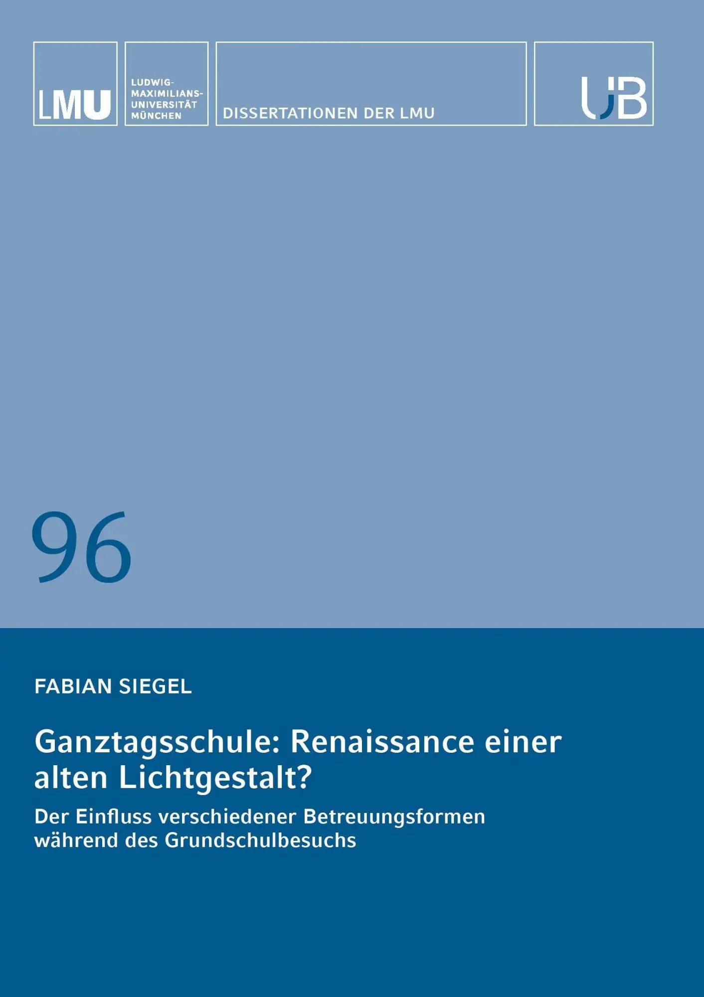 Cover: 9783991921264 | Ganztagsschule: Renaissance einer alten Lichtgestalt? | Fabian Siegel