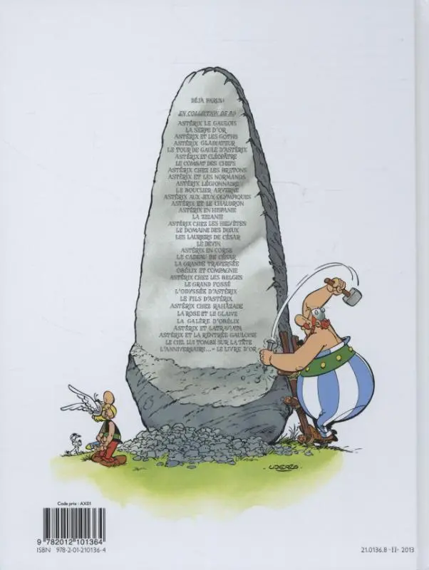 Rückseite: 9782012101364 | Asterix 4 Französische Ausgabe. Asterix gladiateur. Sonderausgabe