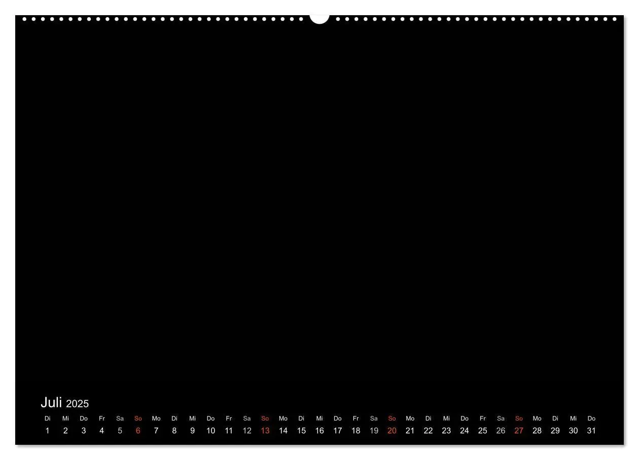 Bild: 9783435831364 | Bastelkalender - Schwarz (Wandkalender 2025 DIN A2 quer), CALVENDO...