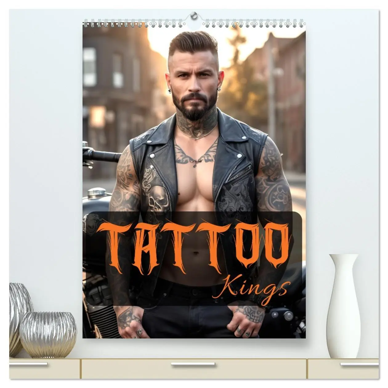 Cover: 9783457301364 | Tattoo Kings (hochwertiger Premium Wandkalender 2026 DIN A2 hoch),...