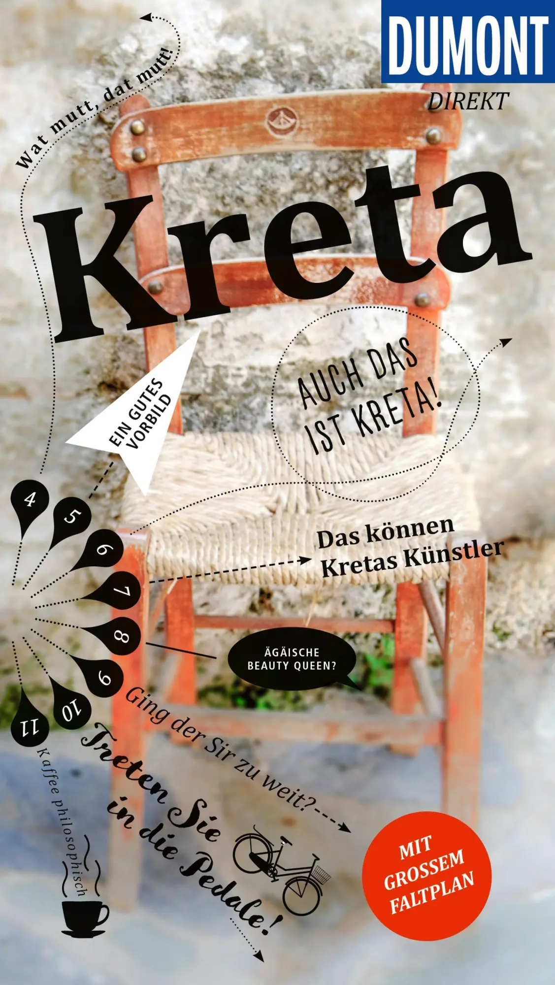 Cover: 9783616001364 | DUMONT direkt Reiseführer Kreta | Mit großem Faltplan | Bötig (u. a.)