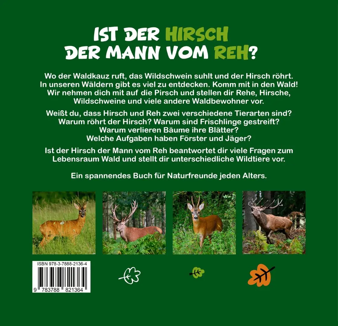 Rückseite: 9783788821364 | Ist der Hirsch der Mann vom Reh? | Karl-Heinz Volkmar (u. a.) | Buch