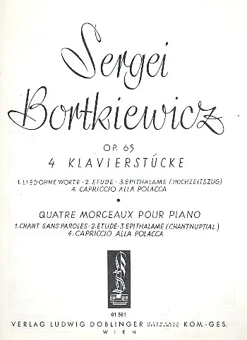 4 klavierstücke op.65 verlagskopie