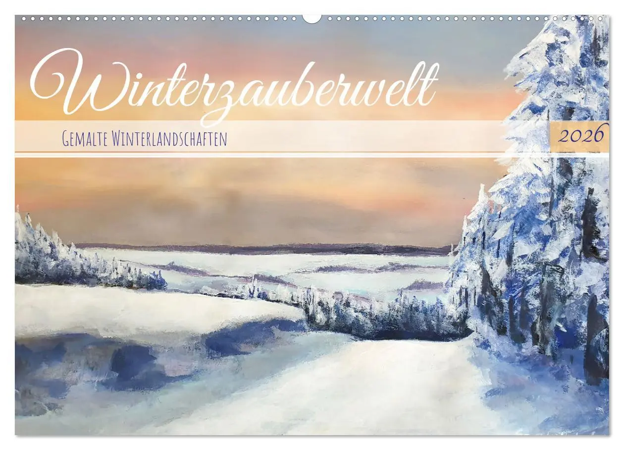 Cover: 9783457391464 | Winterzauberwelt - Gemalte Winterlandschaften (Wandkalender 2026...