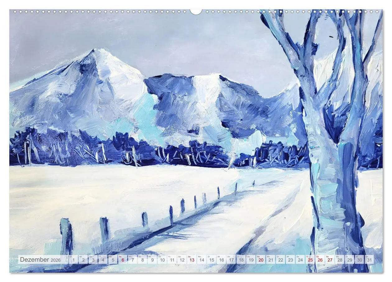 Bild: 9783457391464 | Winterzauberwelt - Gemalte Winterlandschaften (Wandkalender 2026...