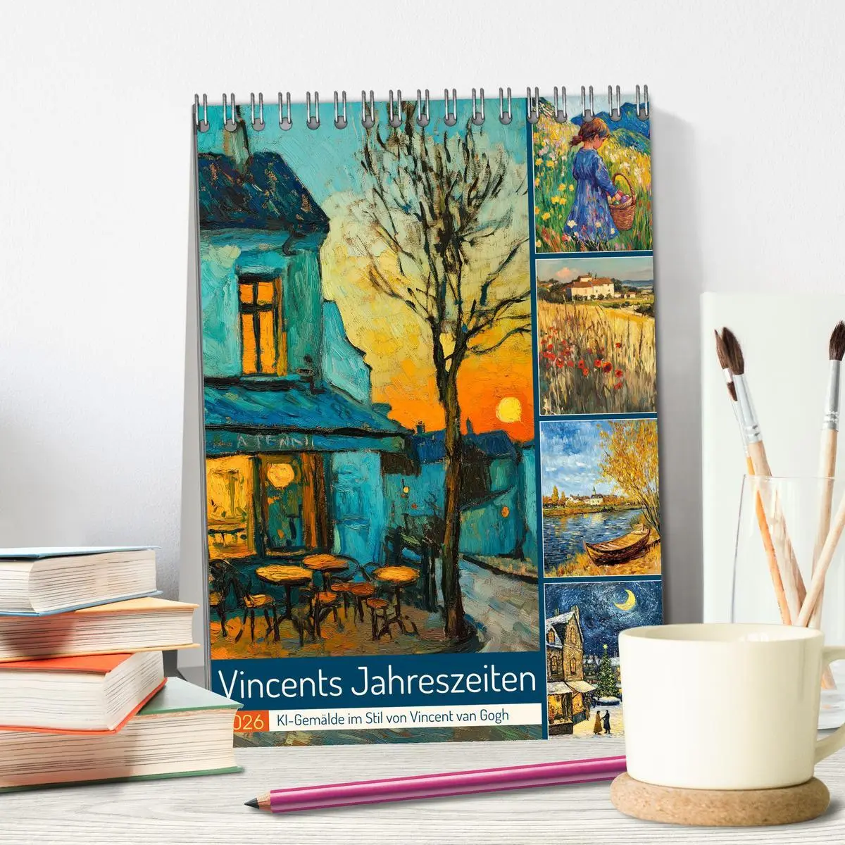 Bild: 9783516241464 | Vincents Jahreszeiten (Tischkalender 2026 DIN A5 hoch), CALVENDO...