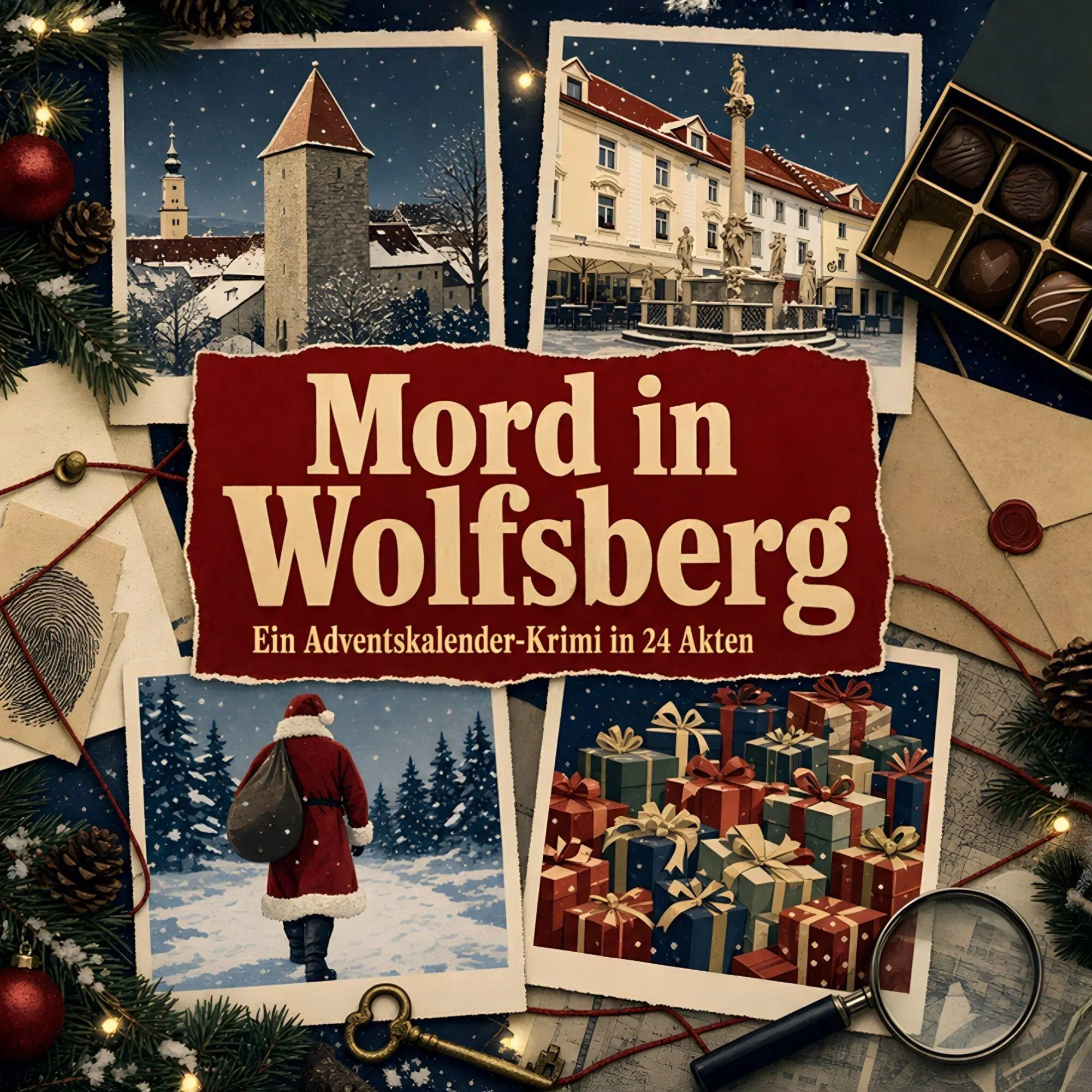 Cover: 9783696121464 | Mord in Wolfsberg | Ein Adventskalender-Krimi in 24 Akten | Finn Huber