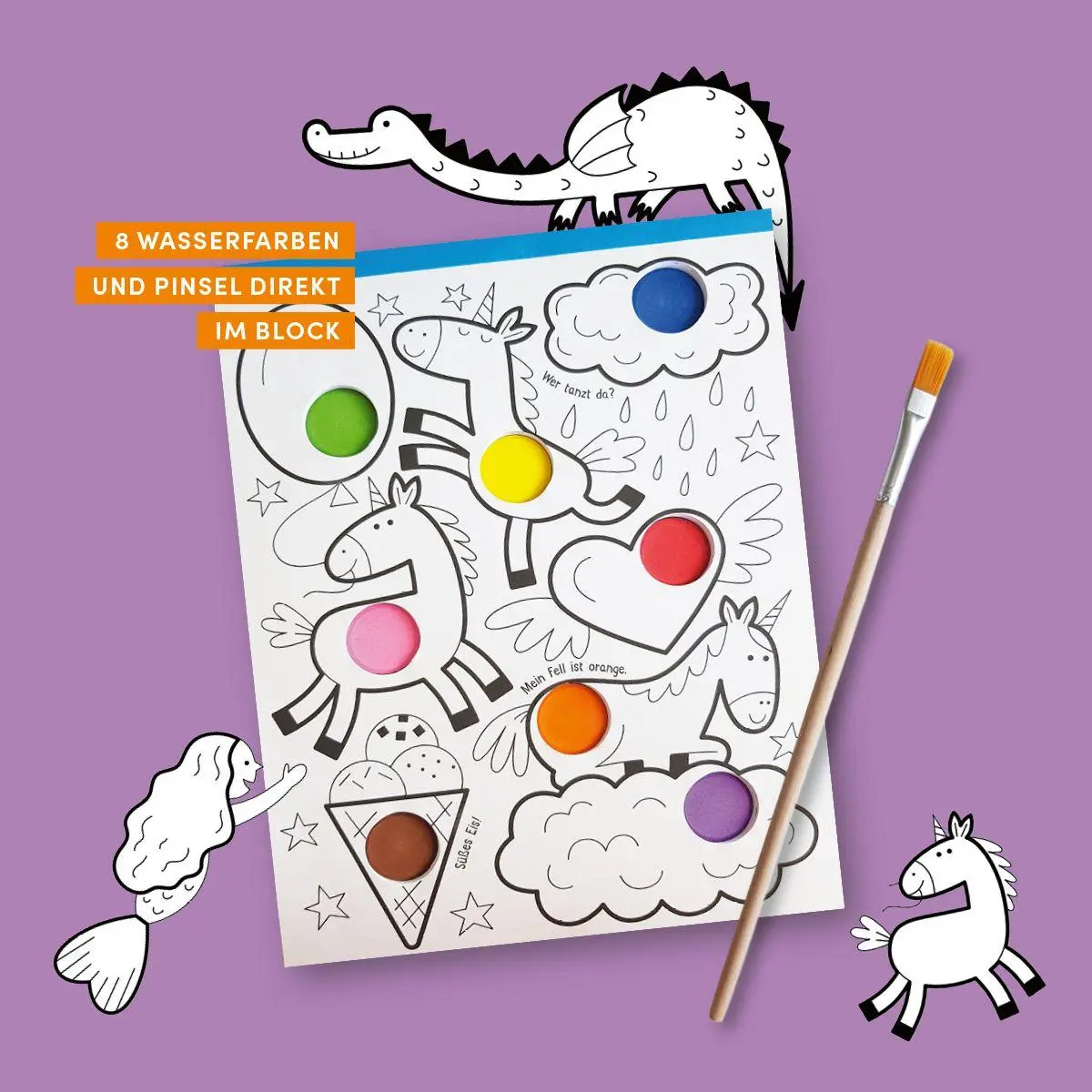 Bild: 9783735891464 | Mein erster Wasserfarben-Malblock - Zauberwelt | Alena Razumova | Buch