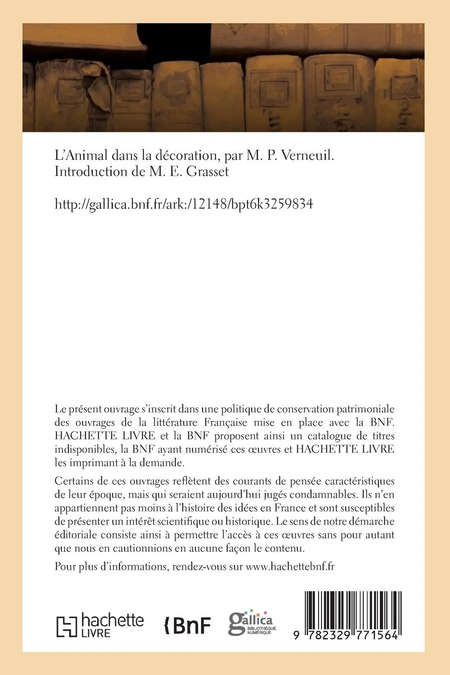 Rückseite: 9782329771564 | L'animal dans la décoration, avec une introduction | Verneuil | Buch