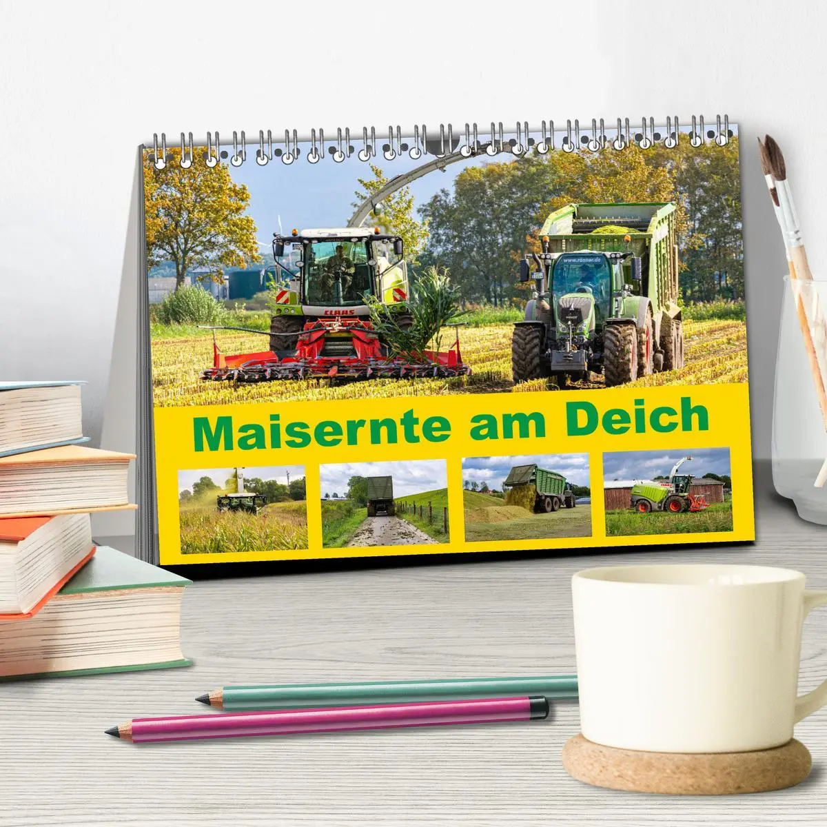 Bild: 9783457761564 | Maisernte am Deich (Tischkalender 2026 DIN A5 quer), CALVENDO...