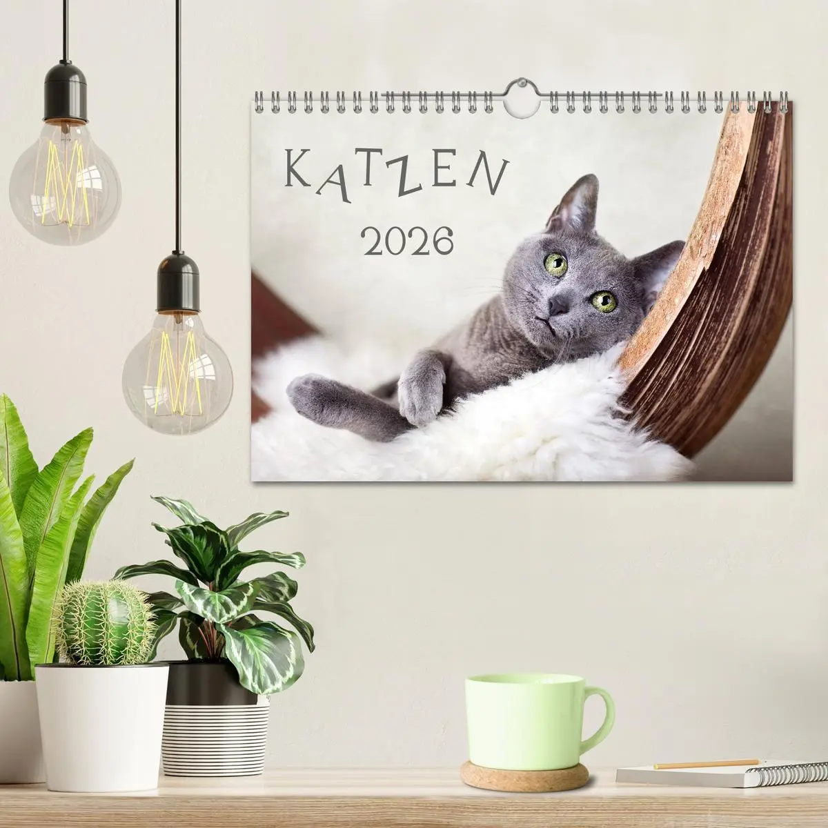 Bild: 9783516231564 | Katzen 2026 (Wandkalender 2026 DIN A4 quer), CALVENDO Monatskalender