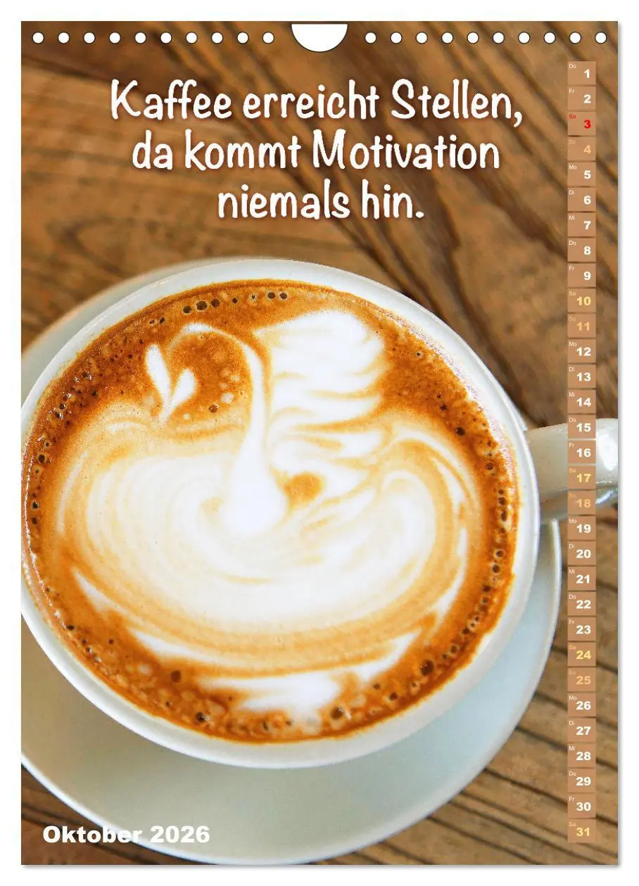 Bild: 9783516301564 | Kaffeestunde: Die Welt der Baristas (Wandkalender 2026 DIN A4...