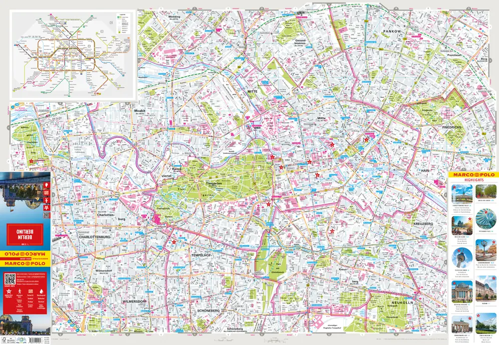 Bild: 9783575021564 | MARCO POLO Cityplan Berlin 1:12.000 | Marco Polo Verlag | (Land-)Karte