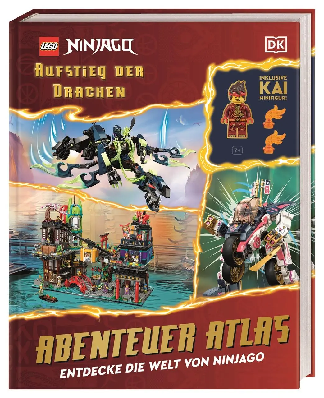 Cover: 9783831051564 | LEGO® NINJAGO® Aufstieg der Drachen Abenteuer Atlas | Simon Hugo