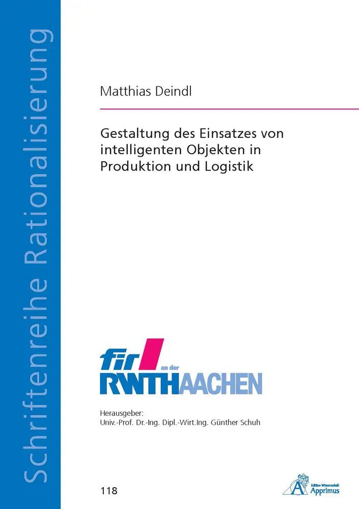 Cover: 9783863591564 | Gestaltung des Einsatzes von intelligenten Objekten in Produktion...