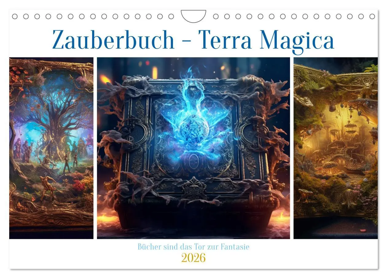Cover: 9783457371664 | Zauberbuch - Terra Magica (Wandkalender 2026 DIN A4 quer), CALVENDO...