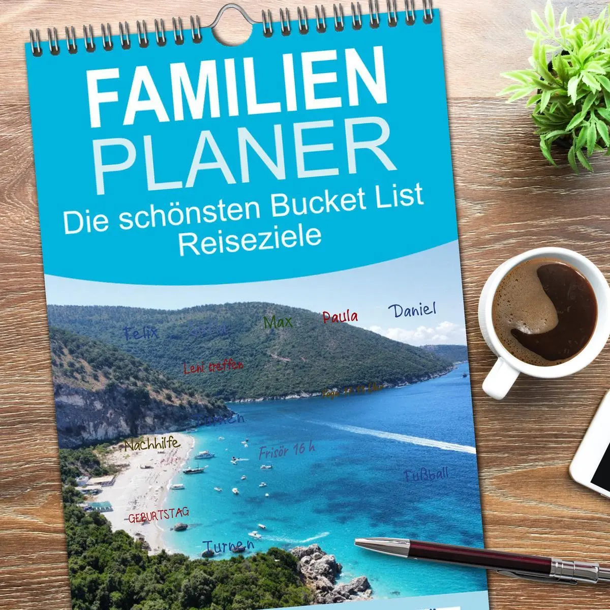 Bild: 9783516601664 | Familienplaner 2026 - Die schönsten Bucket List Reiseziele mit 5...