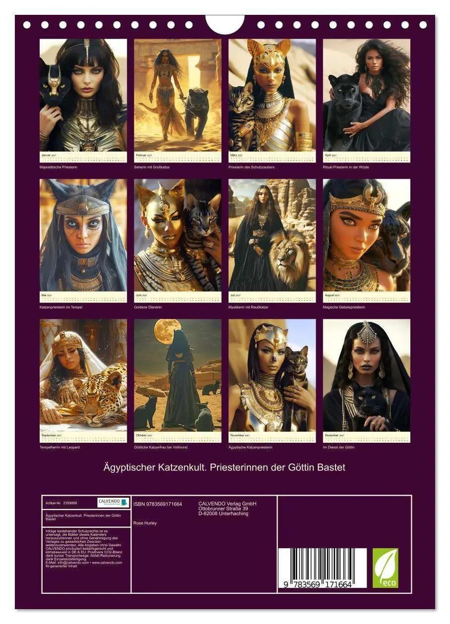 Bild: 9783569171664 | Ägyptischer Katzenkult. Priesterinnen der Göttin Bastet...