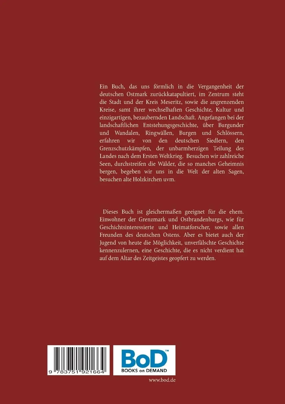 Rückseite: 9783751921664 | Historische Wanderungen durch Meseritz | Steffen Großpietsch | Buch