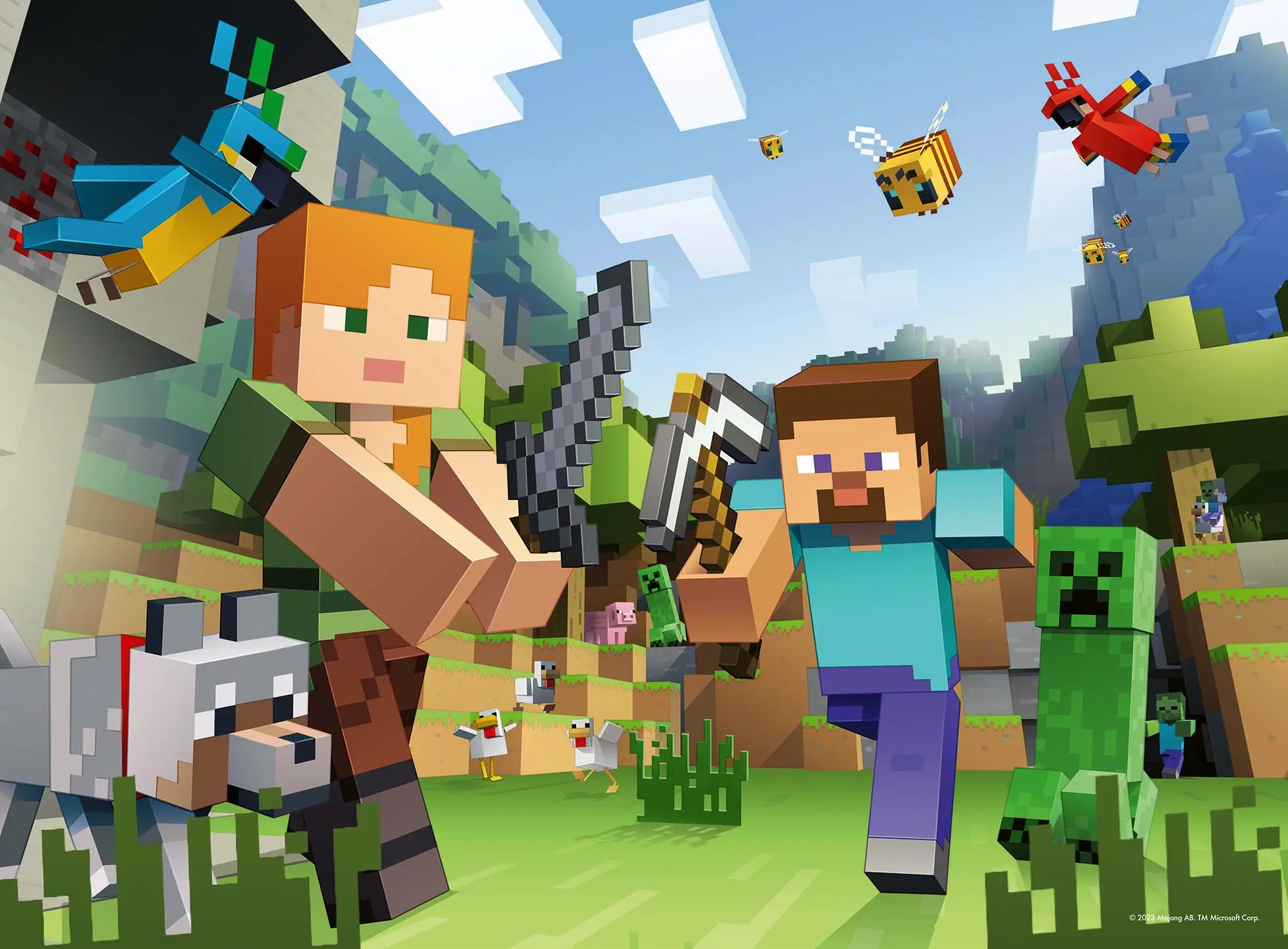 Cover: 4005555041764 | Kinderpuzzle 100 XXL Teile - Minecraft - Steve und Alex | Spiel | 2025