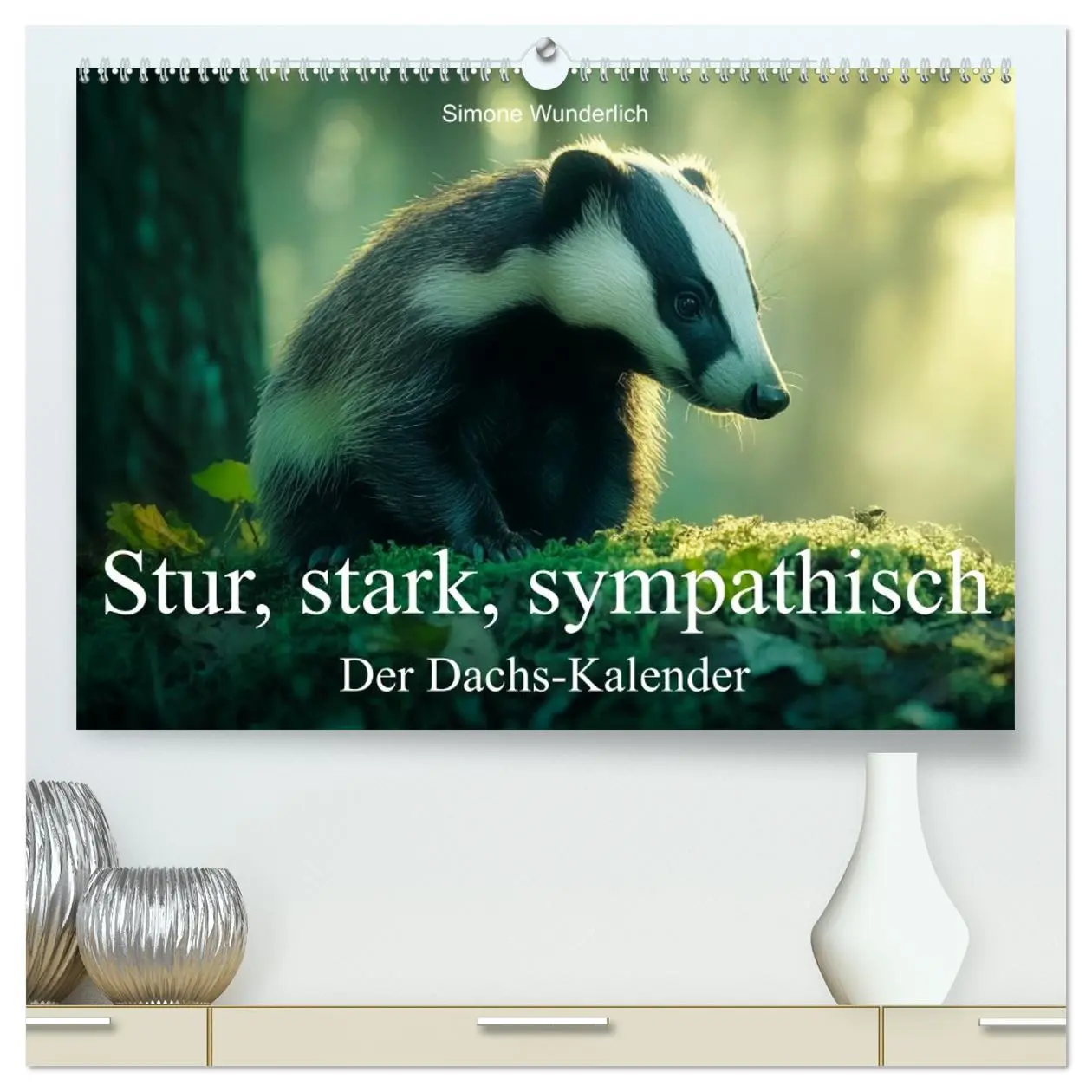 Cover: 9783457291764 | Stur, stark, sympathisch - Der Dachs - Kalender (hochwertiger...