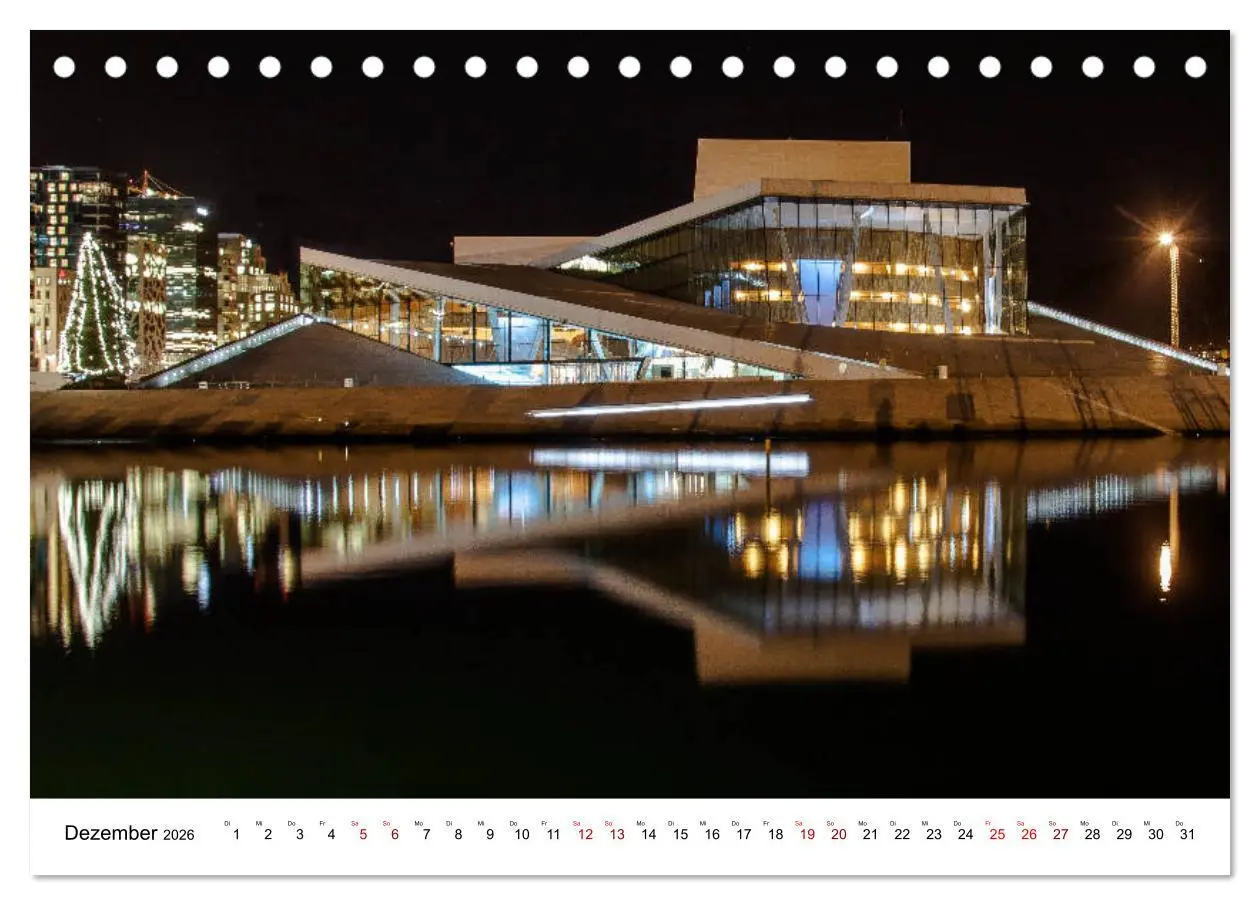 Bild: 9783457741764 | Opera Oslo (Tischkalender 2026 DIN A5 quer), CALVENDO Monatskalender