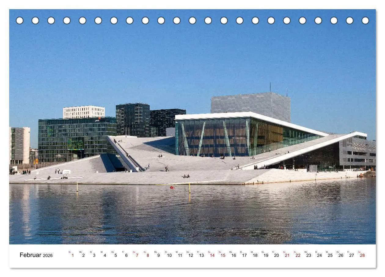 Bild: 9783457741764 | Opera Oslo (Tischkalender 2026 DIN A5 quer), CALVENDO Monatskalender