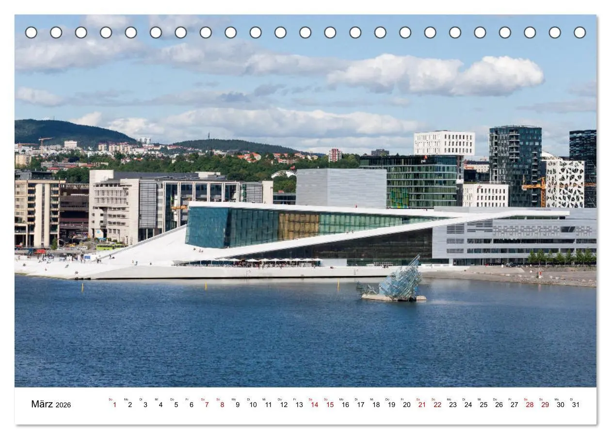 Bild: 9783457741764 | Opera Oslo (Tischkalender 2026 DIN A5 quer), CALVENDO Monatskalender