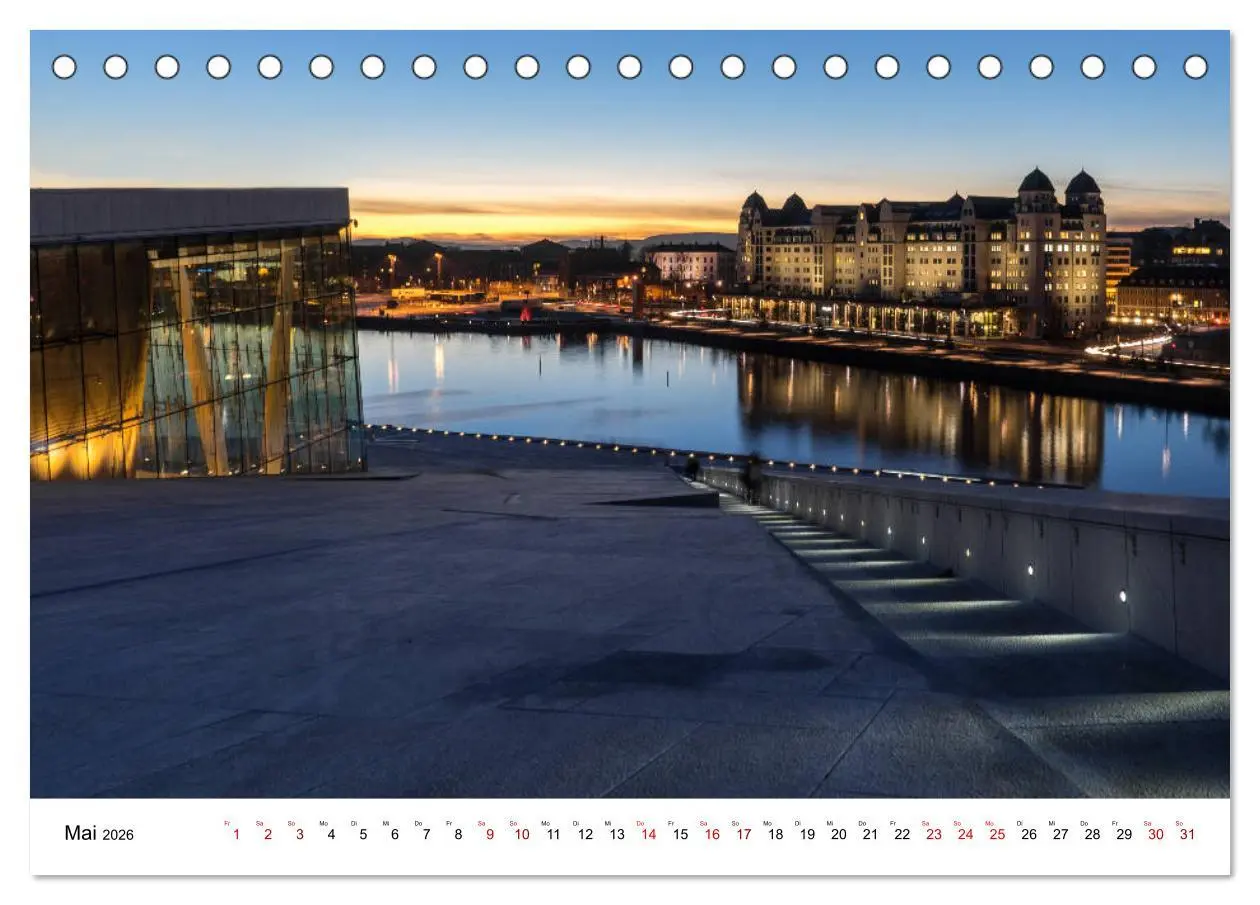 Bild: 9783457741764 | Opera Oslo (Tischkalender 2026 DIN A5 quer), CALVENDO Monatskalender