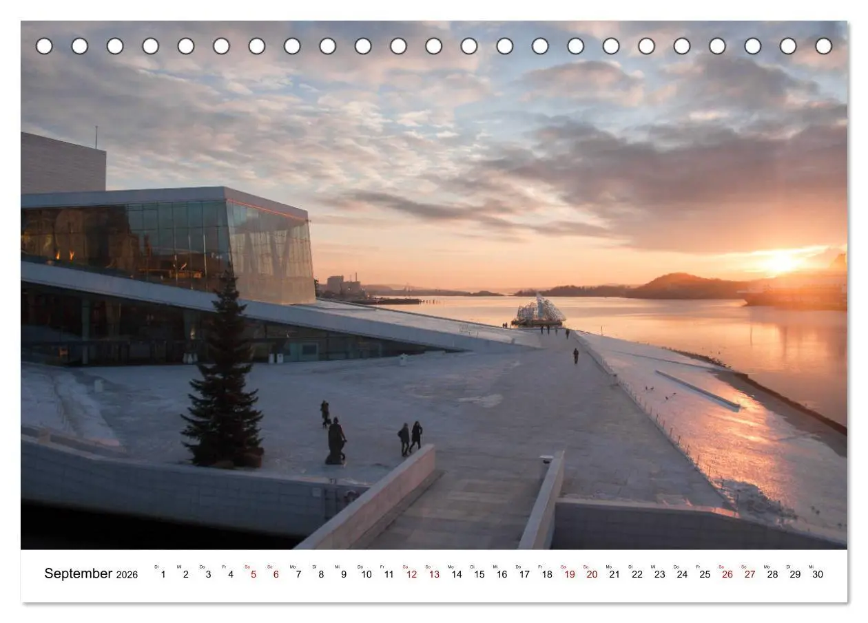 Bild: 9783457741764 | Opera Oslo (Tischkalender 2026 DIN A5 quer), CALVENDO Monatskalender