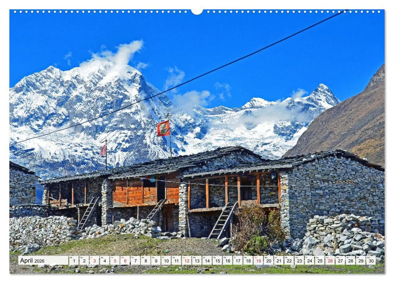 Bild: 9783457811764 | NEPAL, die Umrundung des Manaslu (Wandkalender 2026 DIN A2 quer),...
