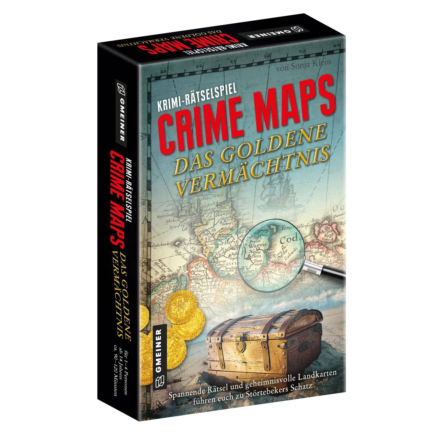 Cover: 4260220581864 | Crime Maps - Das goldene Vermächtnis | Sonja Klein | Spiel | Deutsch