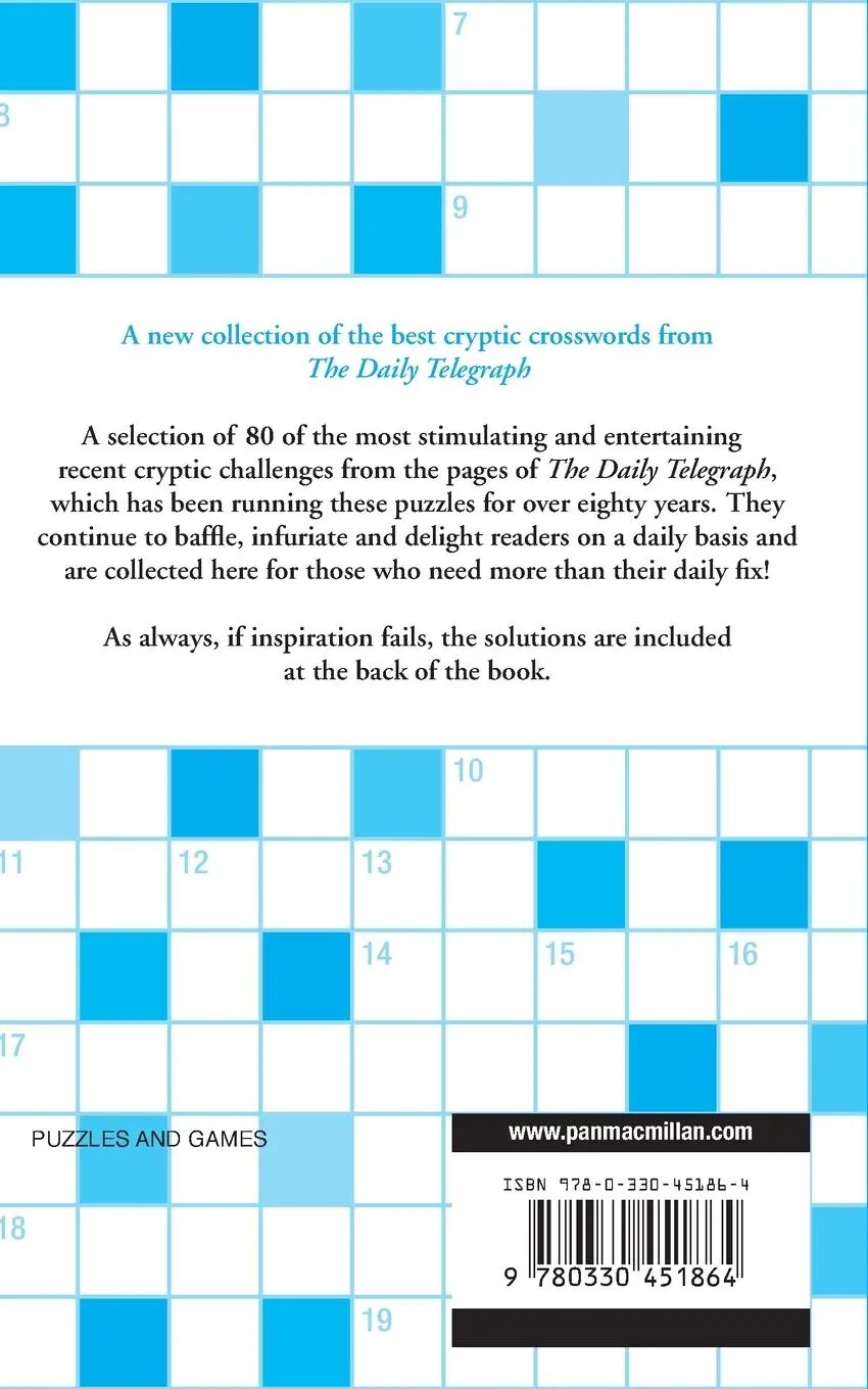 Rückseite: 9780330451864 | The Daily Telegraph Cryptic Crosswords 60 | Telegraph Group Limited