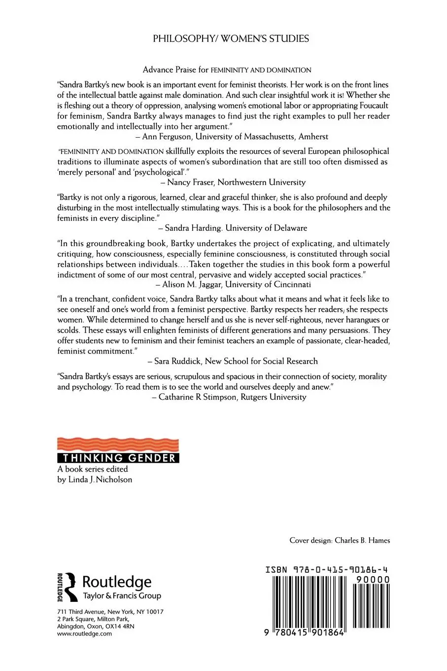Rückseite: 9780415901864 | Femininity and Domination | Studies in the Phenomenology of Oppression