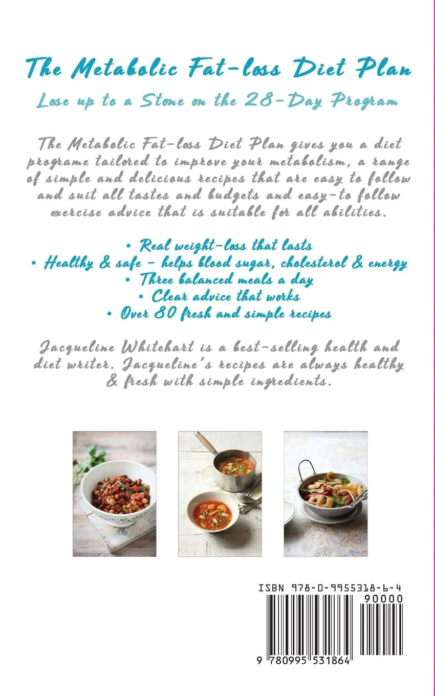 Rückseite: 9780995531864 | The Metabolic Fat-loss Diet Plan | Jacqueline Whitehart | Taschenbuch