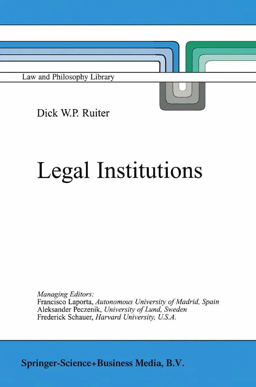 Cover: 9781402001864 | Legal Institutions | D. W. Ruiter | Buch | xii | Englisch | 2001