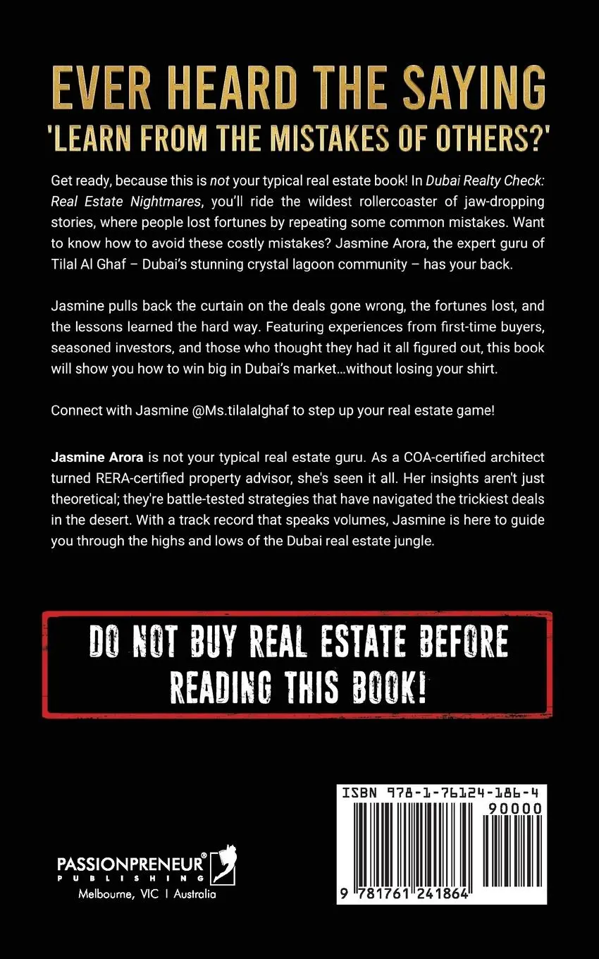 Rückseite: 9781761241864 | Dubai Realty Check | Navigating Real Estate Nightmares | Arora | Buch