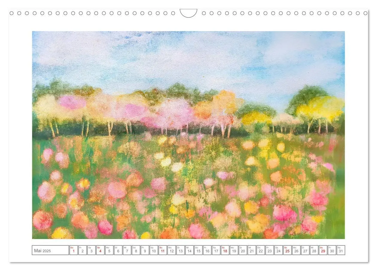 Bild: 9783383931864 | Im Rausch der Blüten - Farbenfroh gemalte Blumenwiesen...