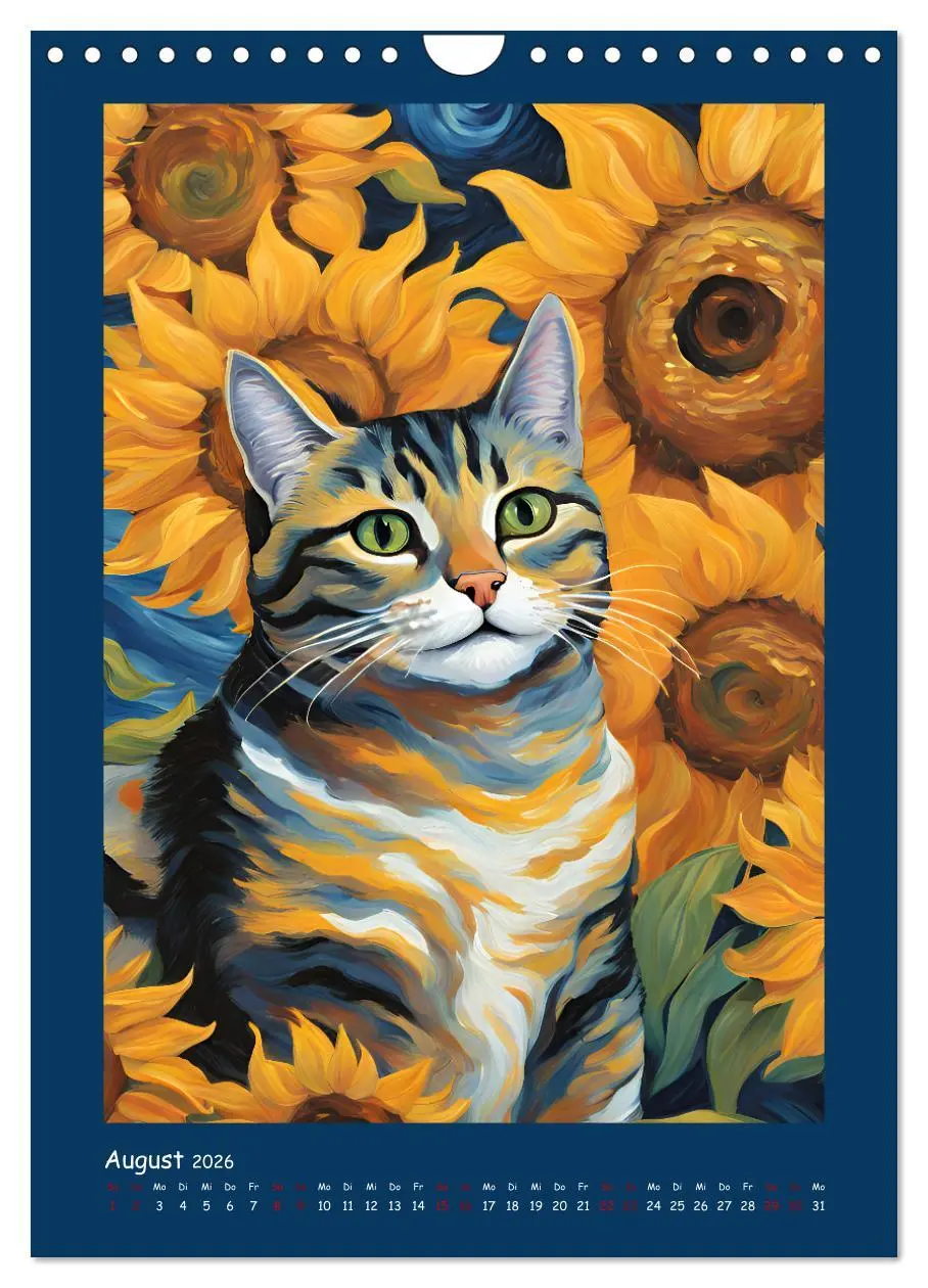 Bild: 9783457281864 | Katzen im Farbenspiel (Wandkalender 2026 DIN A4 hoch), CALVENDO...
